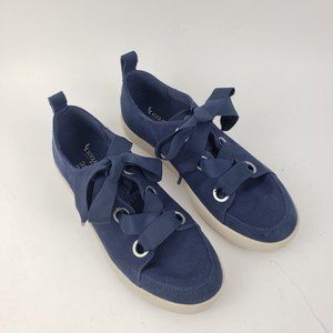 UGG Koolaburra Penley Women's Sneakers Shoes Sz 6 Canvas Suede Blue-EUC